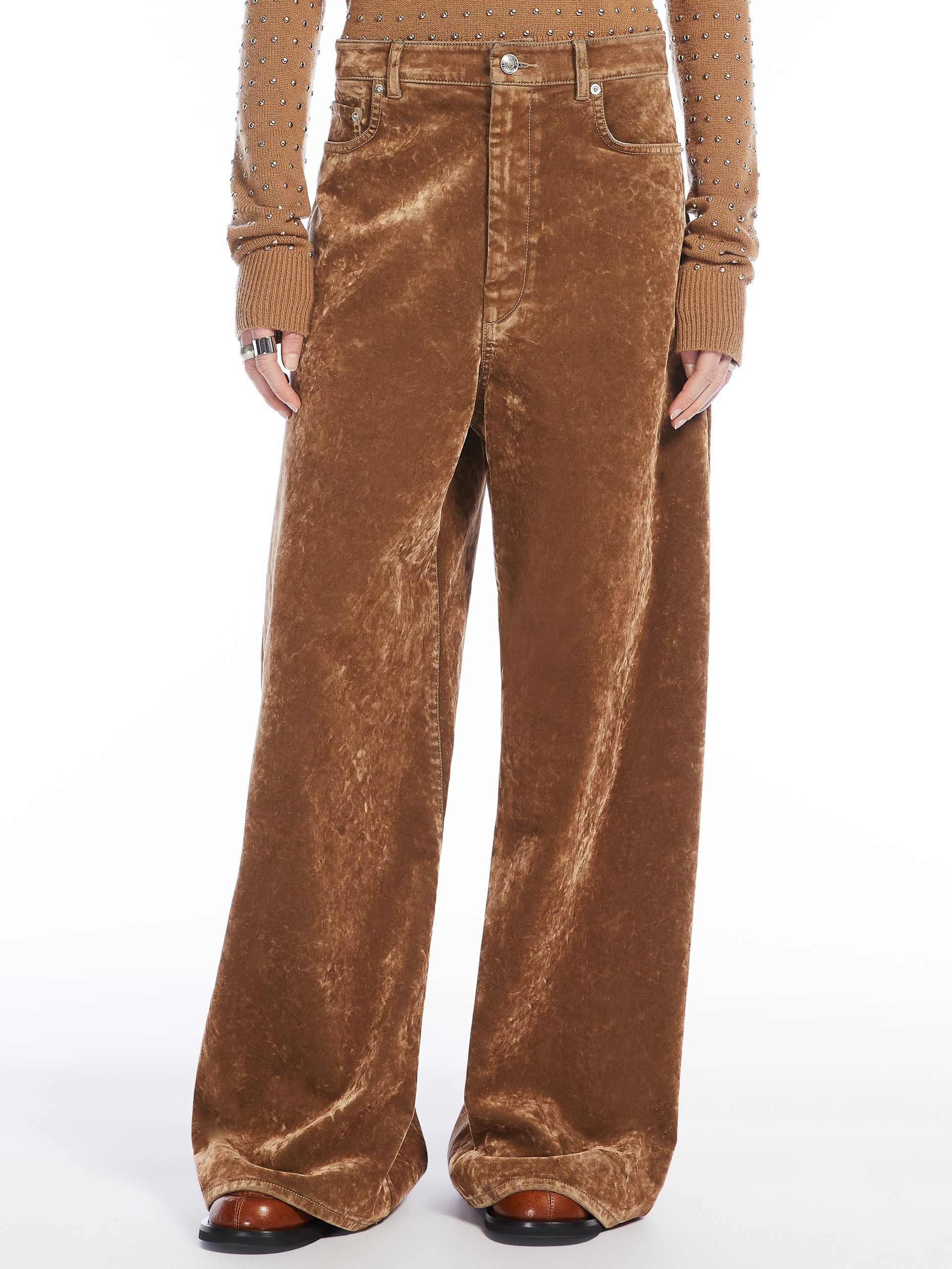 WILSON Oversized 5-pocket flocked denim jeans - 3