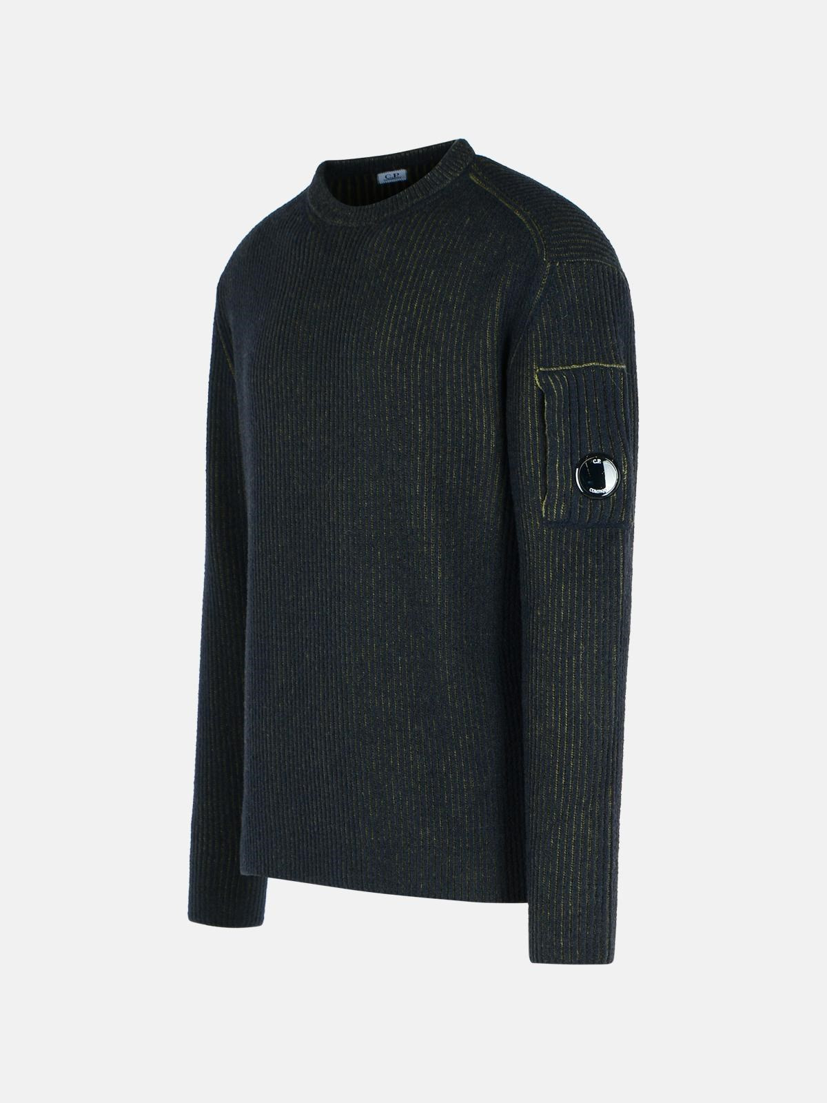 GREEN WOOL BLEND SWEATER - 2