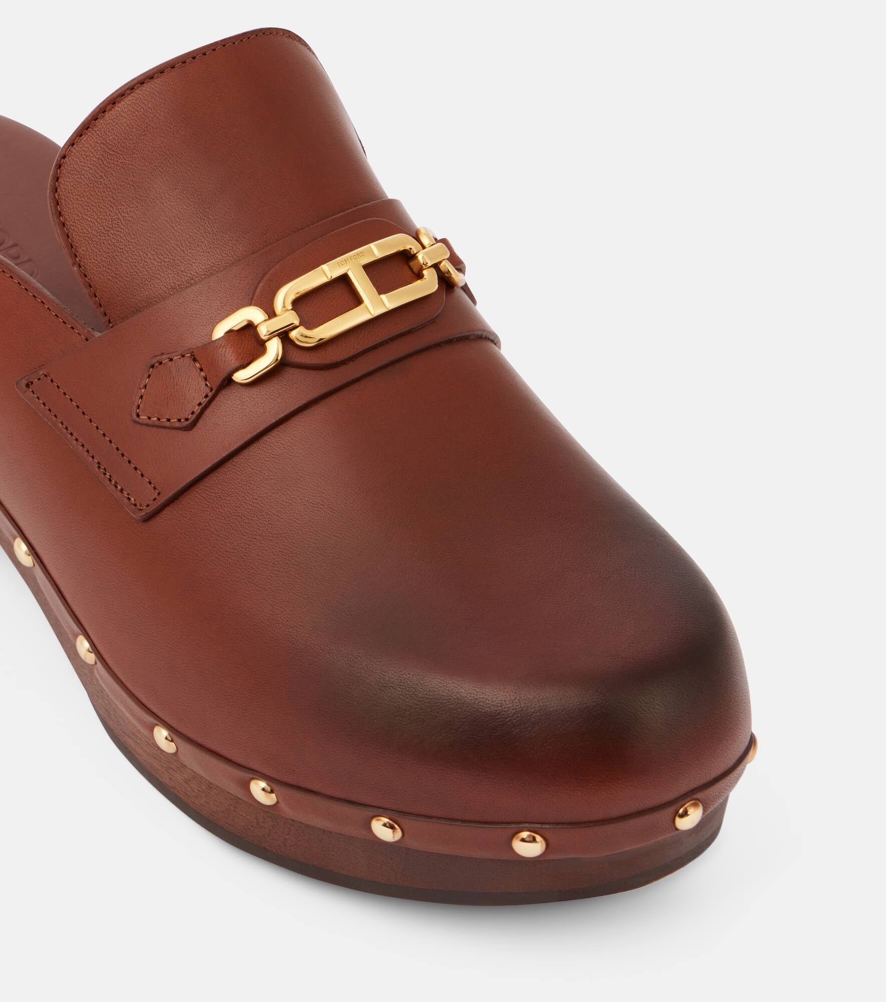 Whitney leather clogs - 5