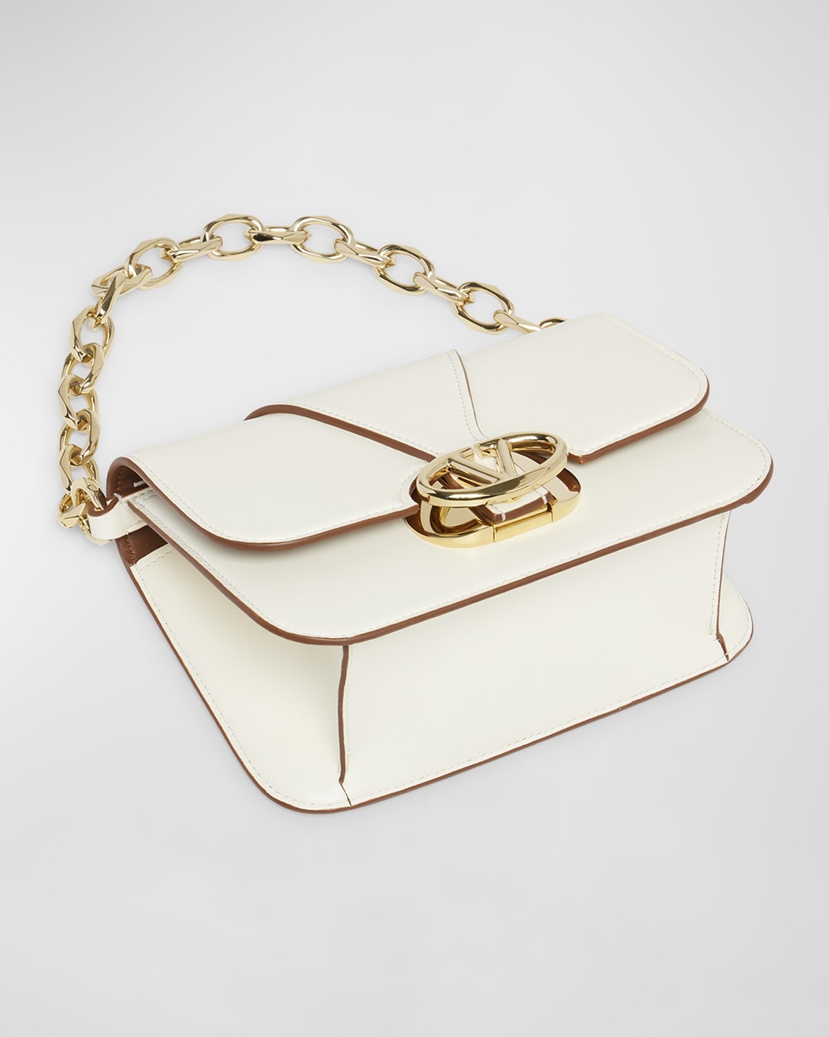 Small VLOGO Flap Leather Shoulder Bag - 6