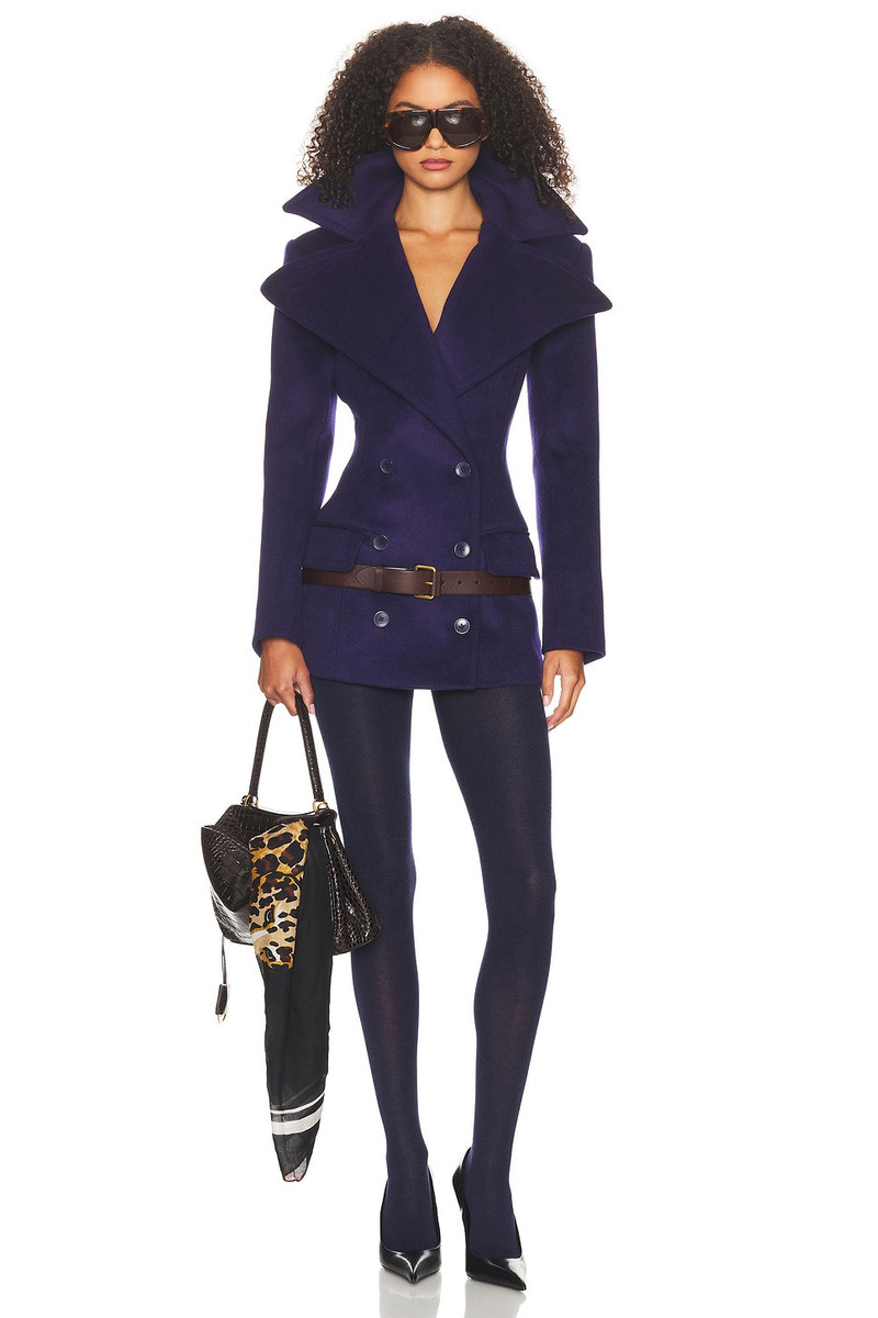HELSA The Dramatic Collar Peacoat outlook