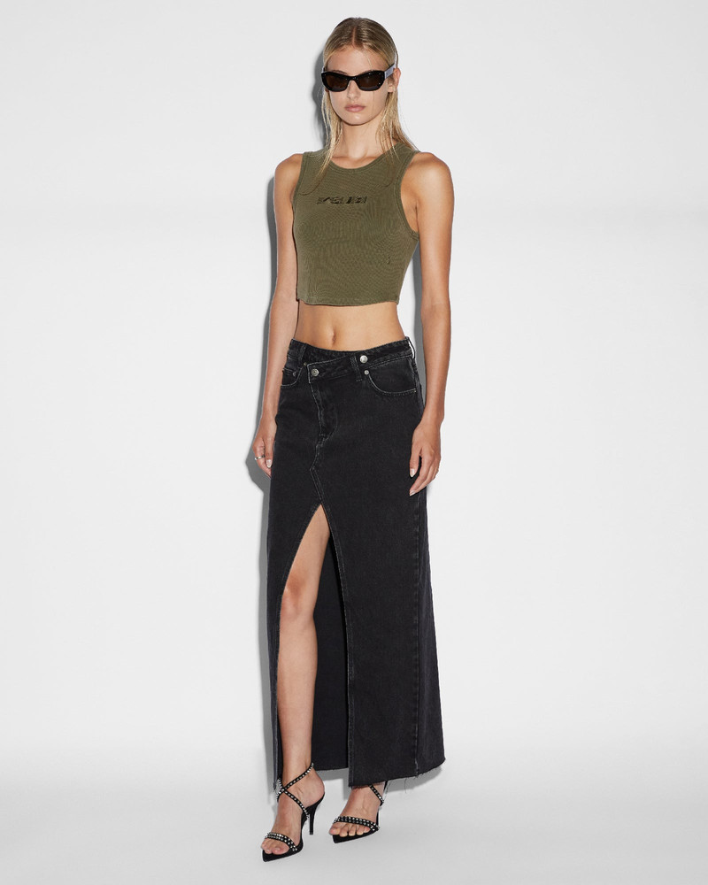 Ksubi RELAX MAXI SKIRT WASHED BLACK outlook