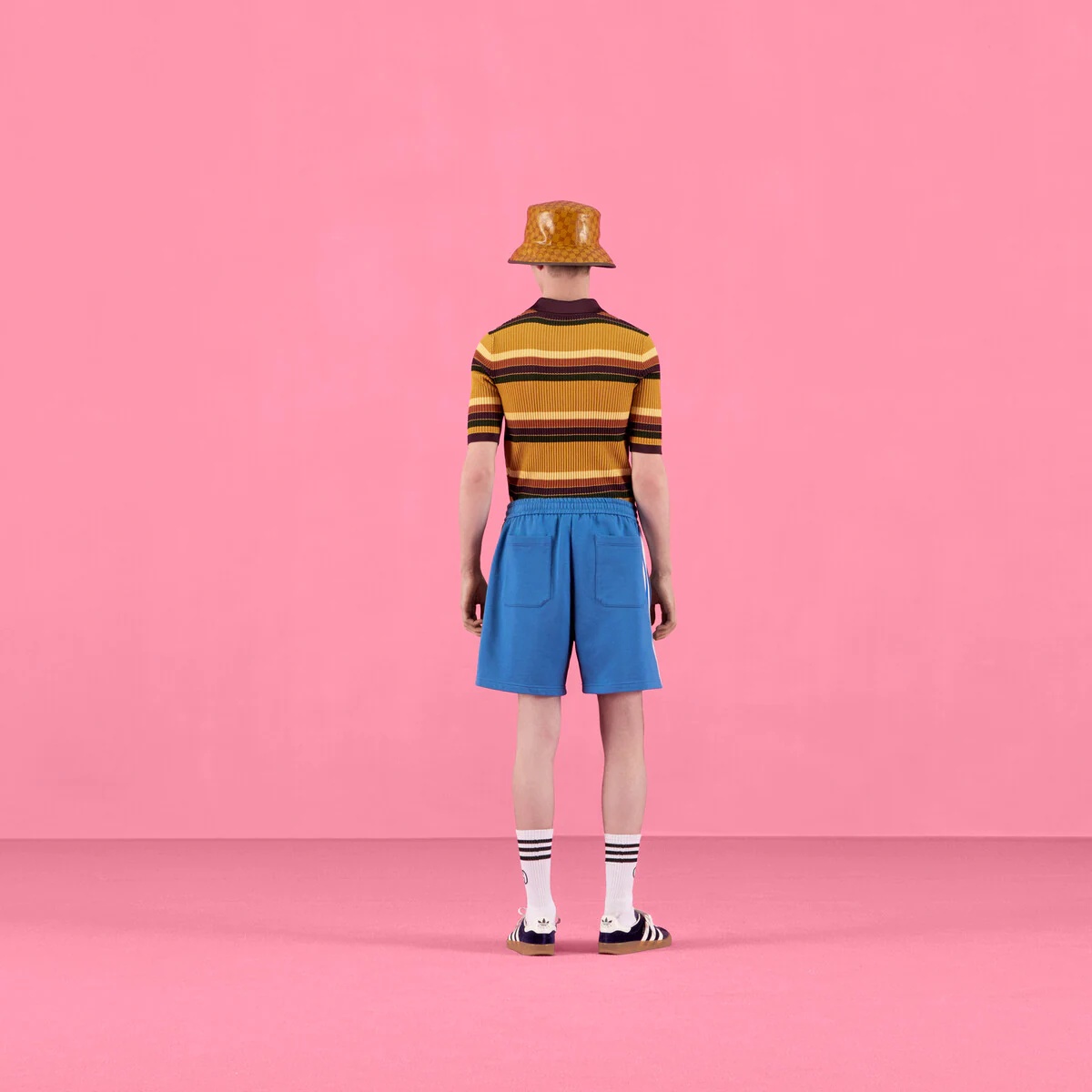 adidas x Gucci cotton jersey shorts - 3