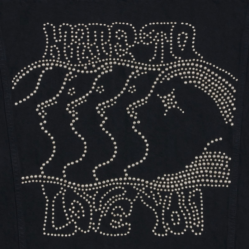 DENIM TRUCKER JACKET WITH ARTIST EMBROIDERY 4