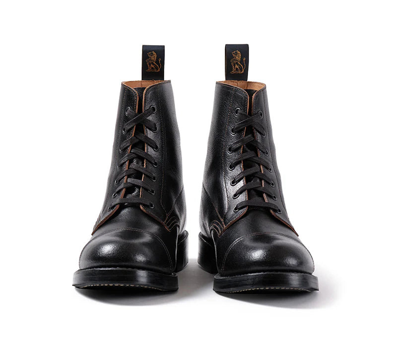PRE-SALE LK-048 Montgomery Boots Horween SHF Horsehide Black - 3