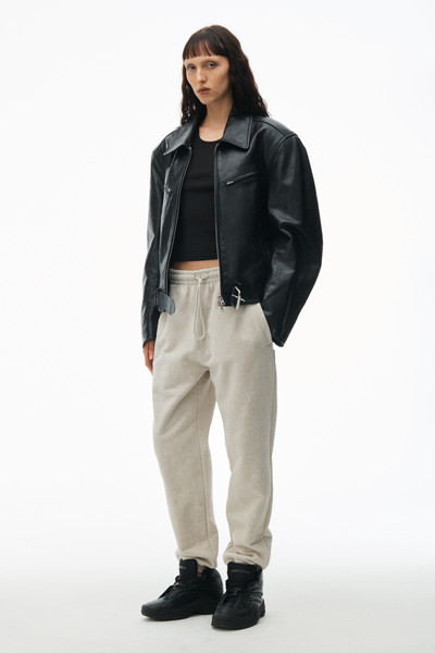 Alexander Wang sweatpant in flocked terry outlook