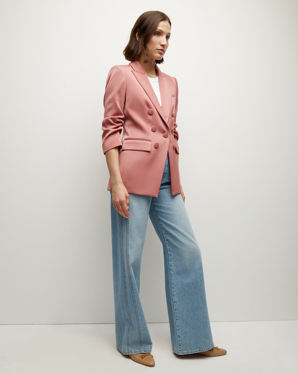VERONICA BEARD TOMI SATIN DICKEY JACKET | REVERSIBLE