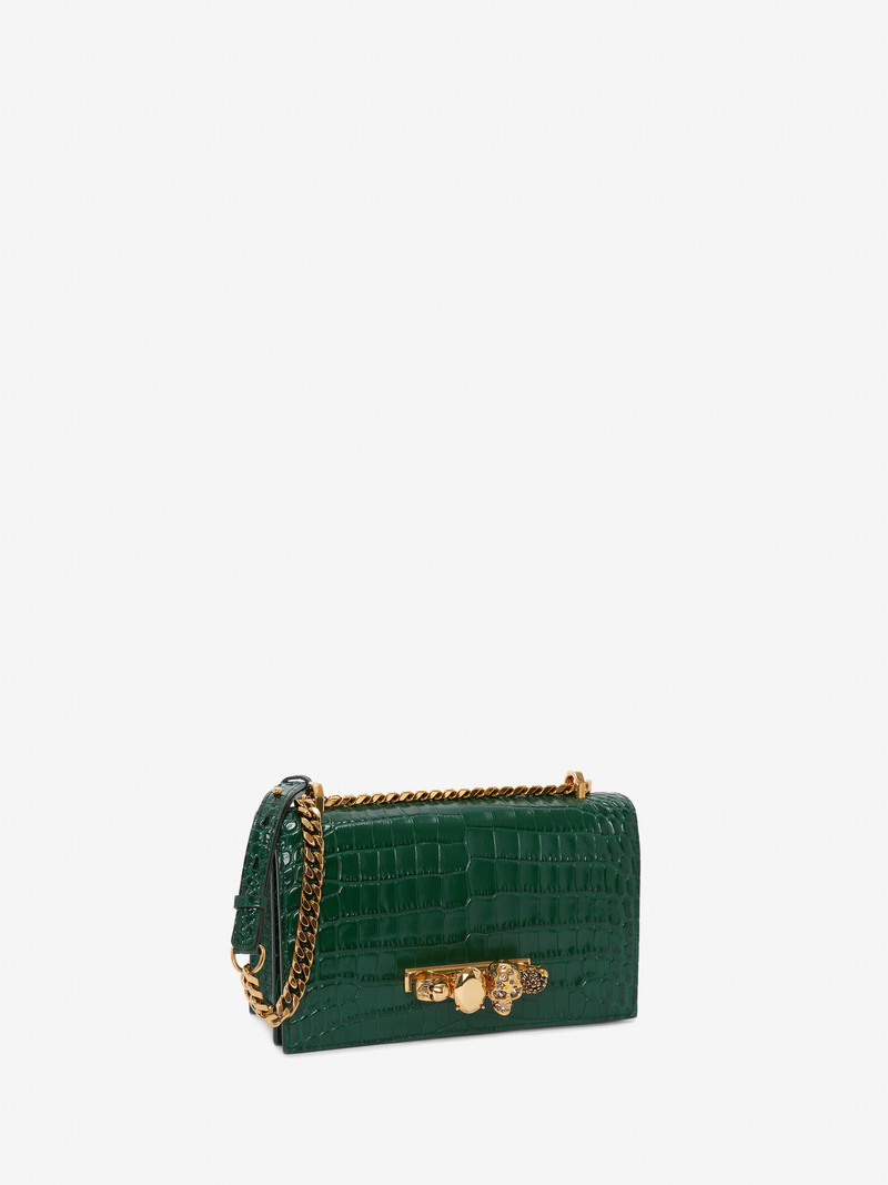 Alexander McQueen Women's Jewelled Satchel in Emerald outlook