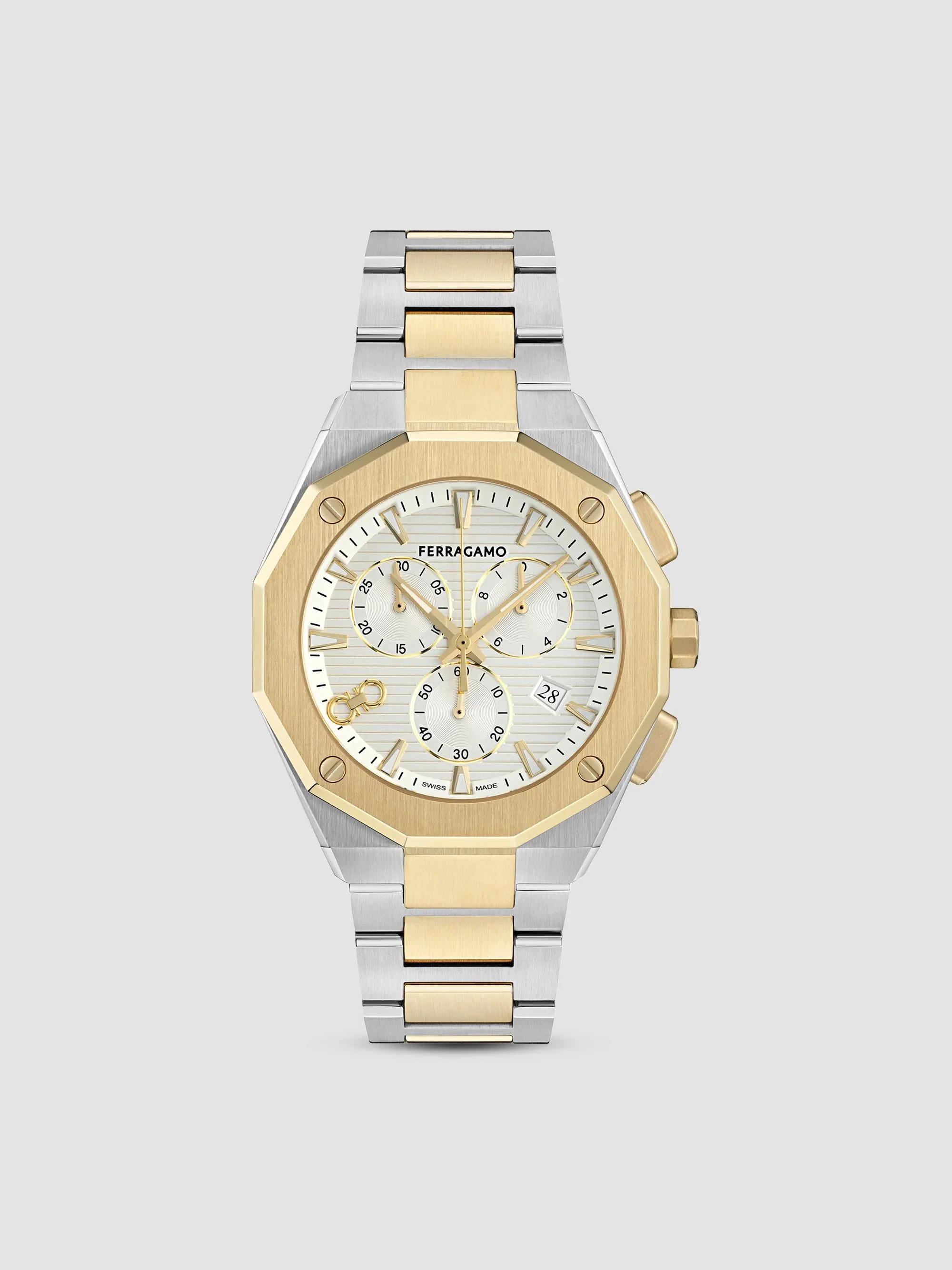 Men's Edge Chrono Two-Tone IP Yellow Gold & Stainless Steel Bracelet Watch/42MM - Two Tone - 1