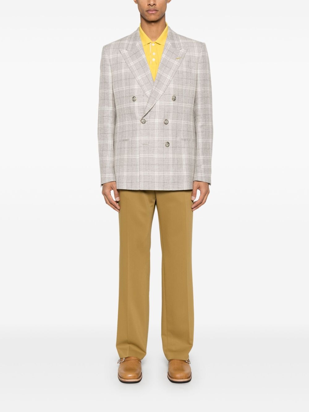checked blazer - 2