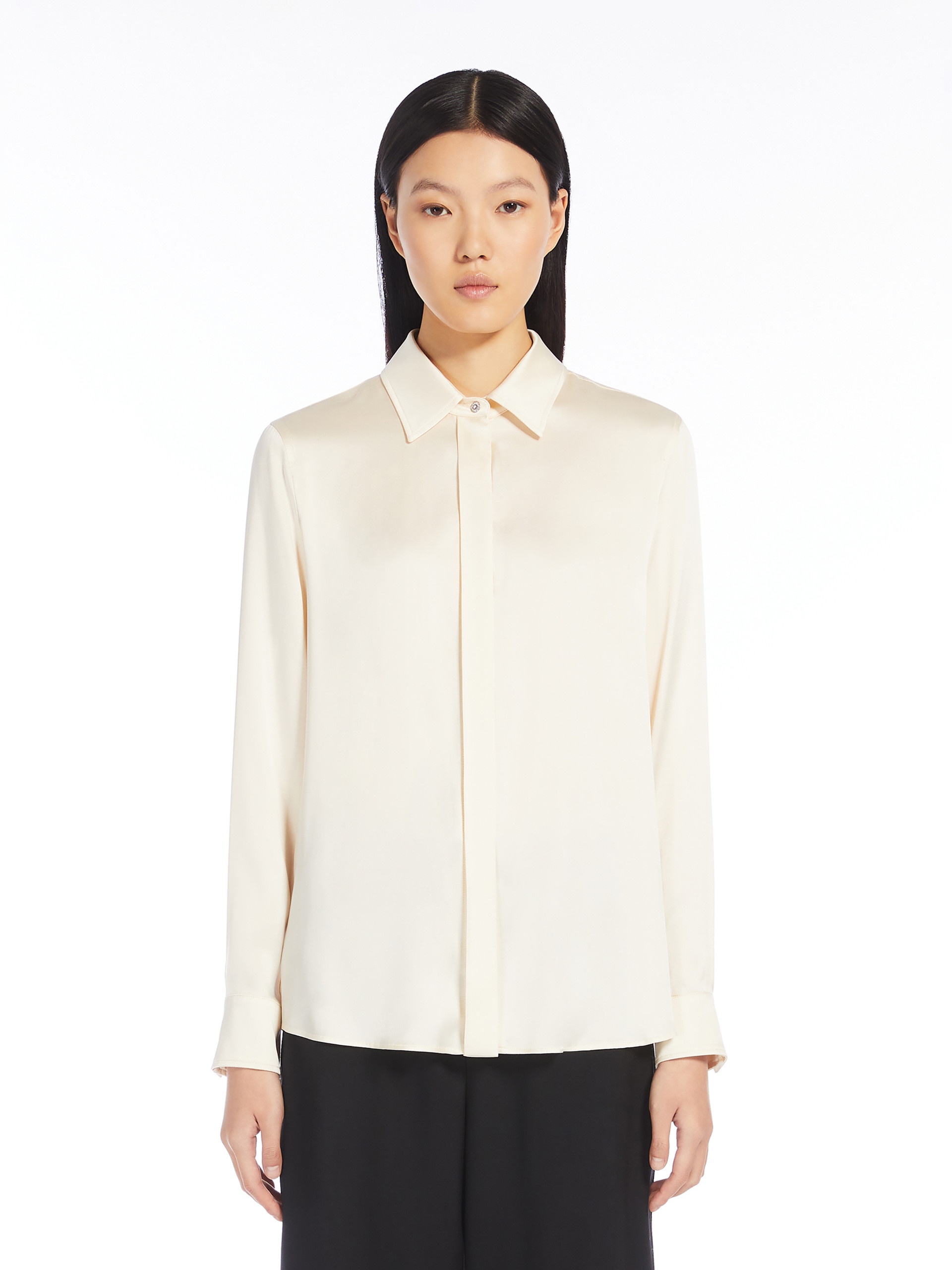 BADEN Classic silk satin shirt - 3