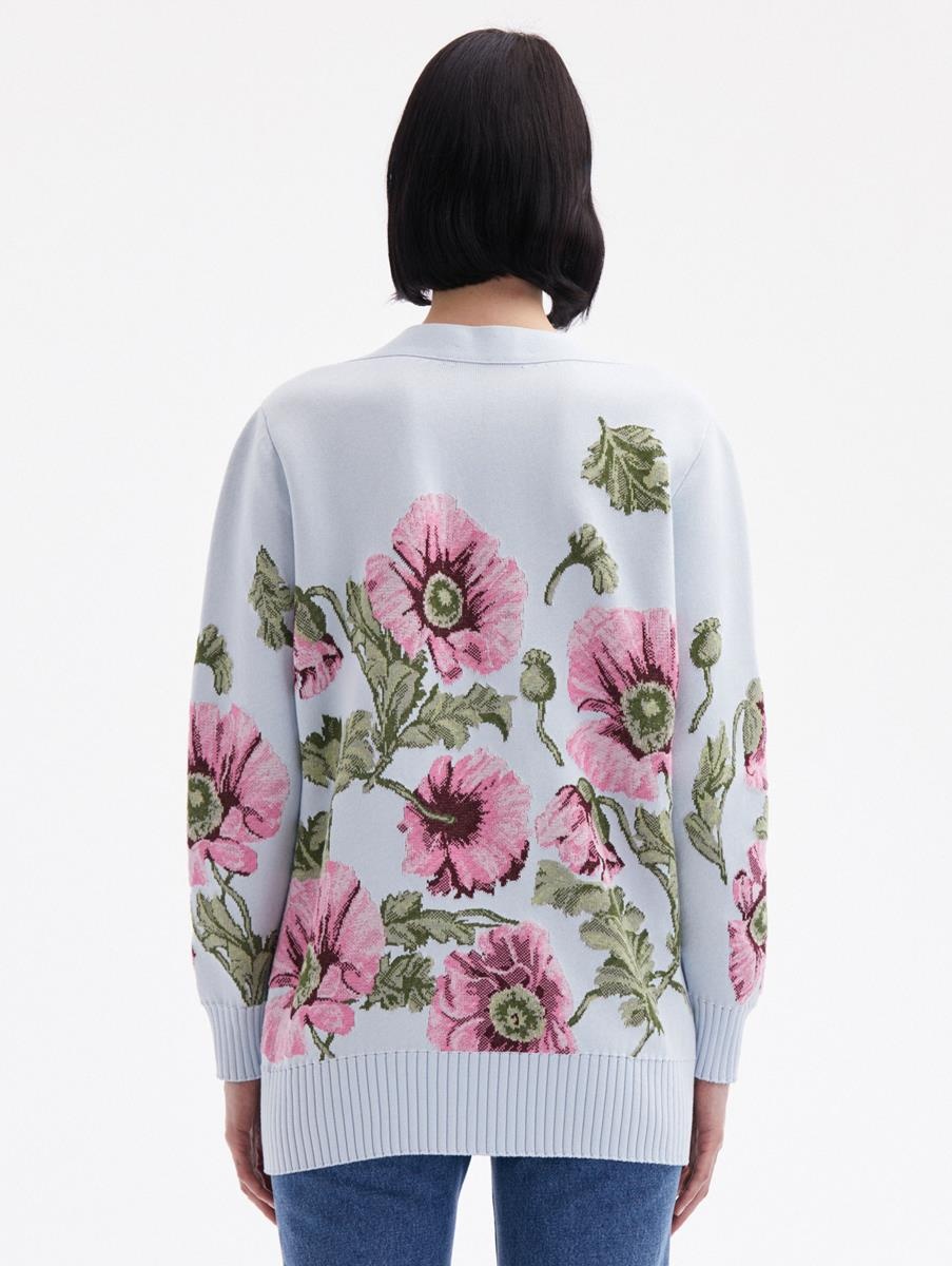 POPPY JACQUARD CARDIGAN - 3