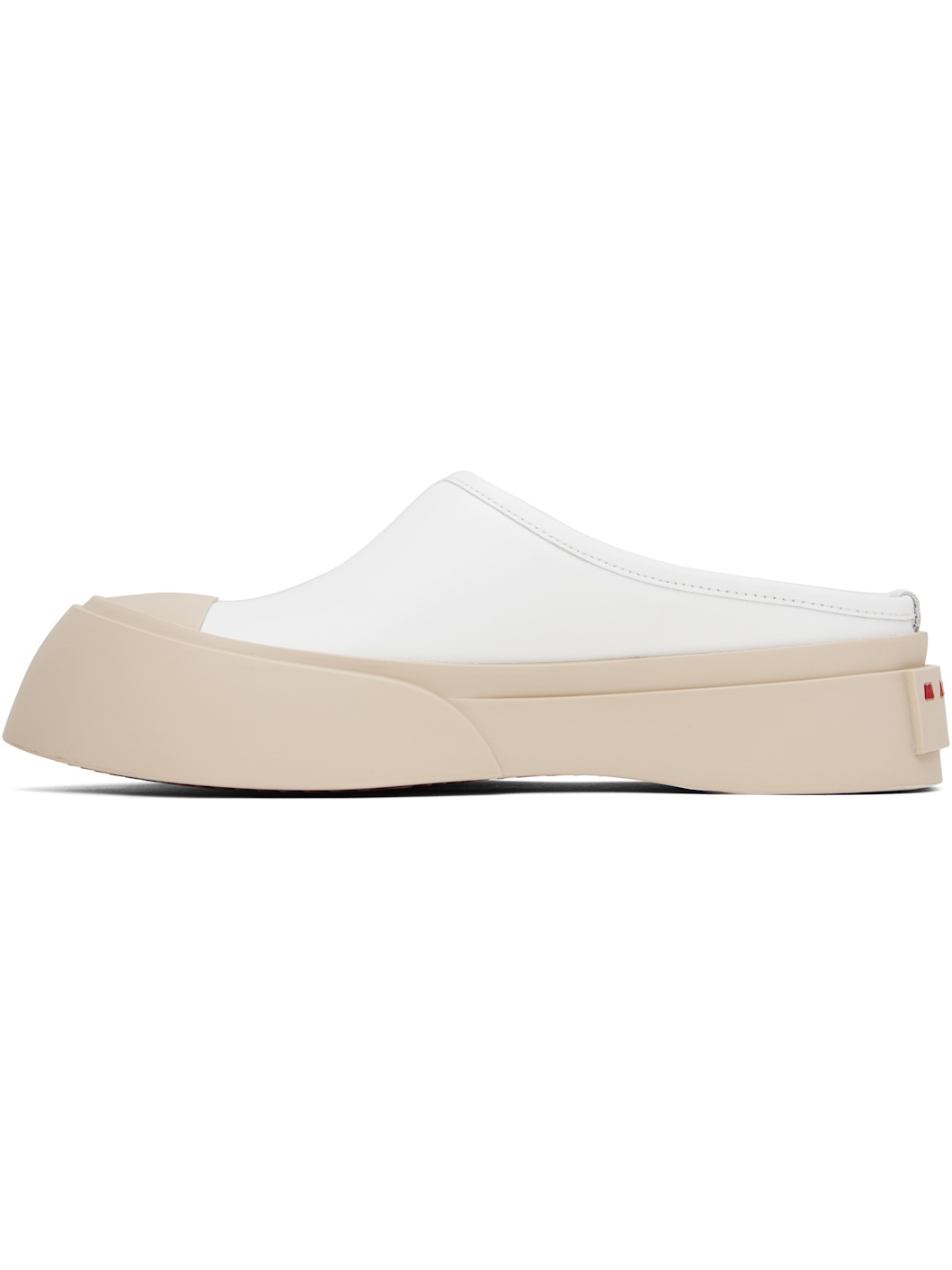 White Pablo Sabot Slip-on Loafers - 3
