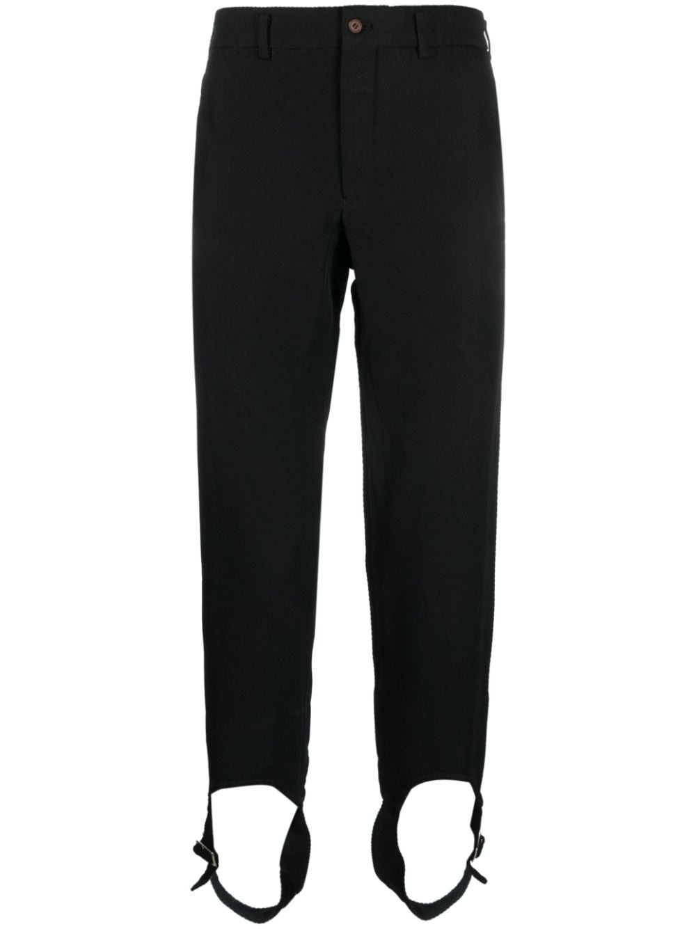 stirrup-cuffs high-waisted trousers - 1