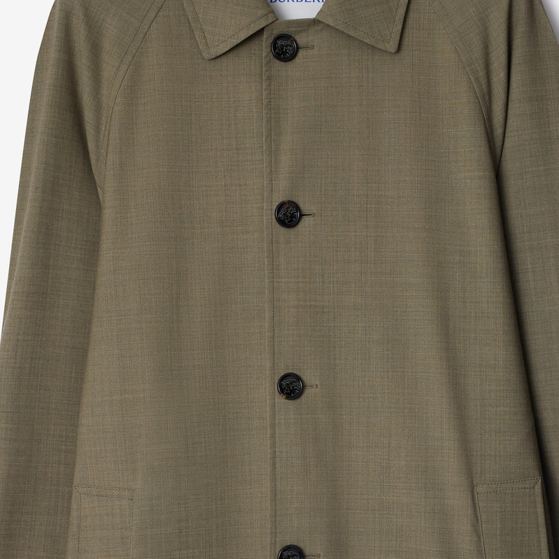 Long Stretch Wool Car Coat 5