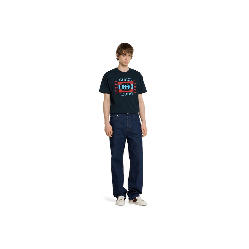 GUCCI Printed cotton jersey T-shirt outlook