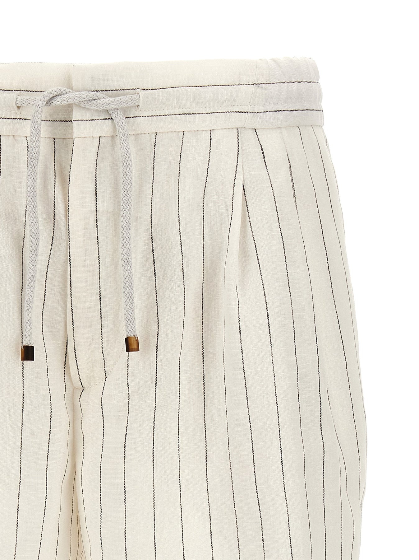 Pinstripe Bermuda Shorts Bermuda, Short White/Black - 3