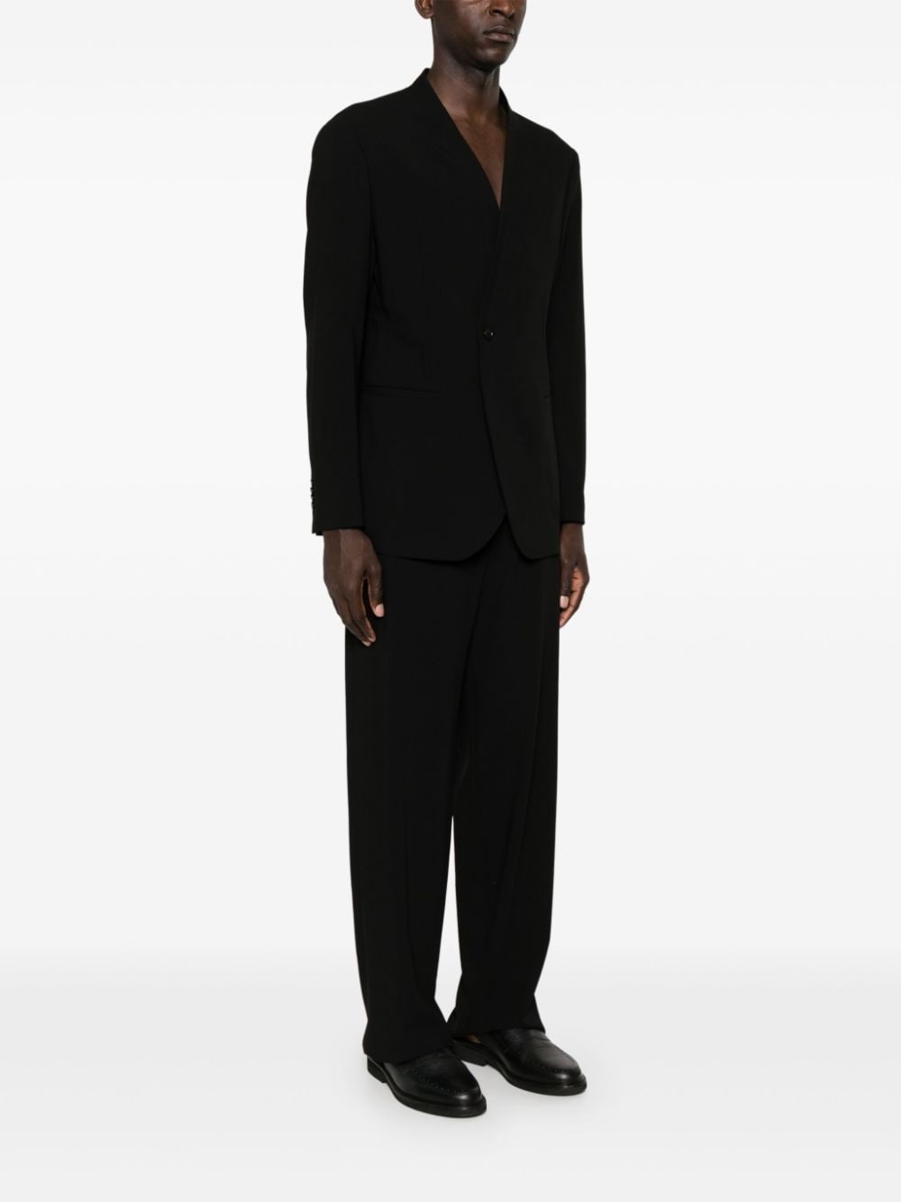 single-breasted virgin wool suit - 3