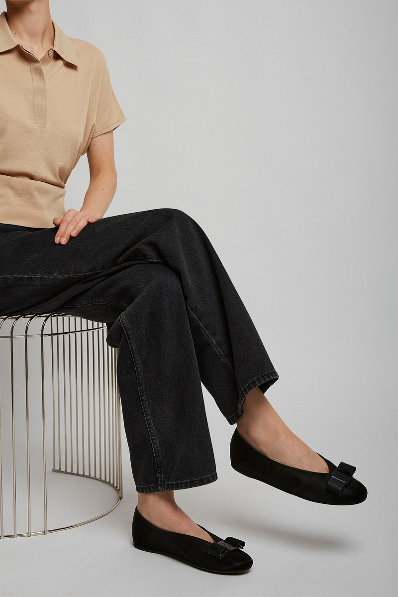 FERRAGAMO Vanna I black ballerinas outlook