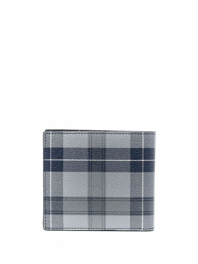 Thom Browne tartan check print wallet outlook