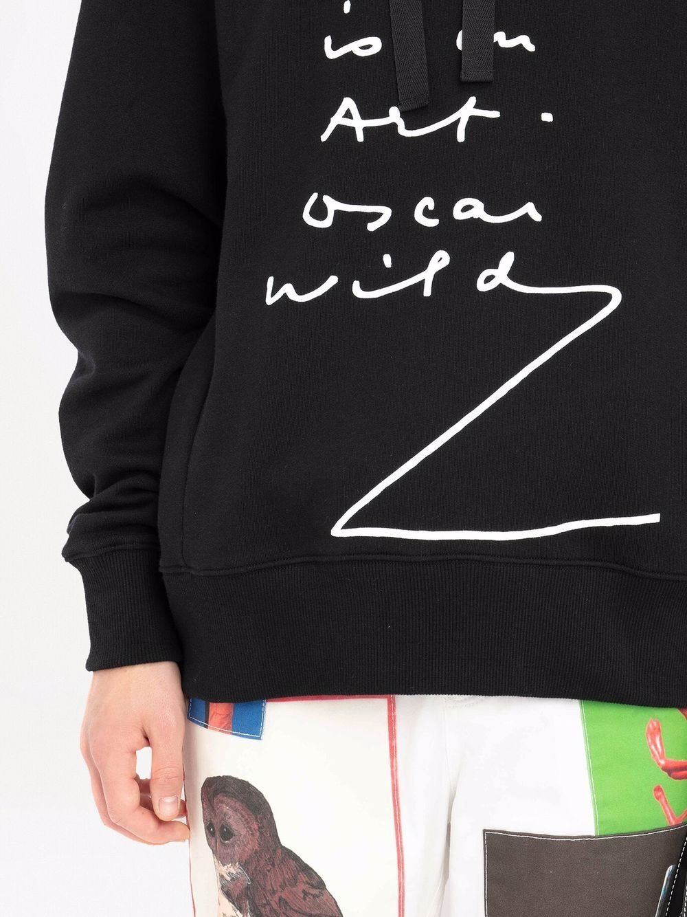 quote-print oversized hoodie - 6