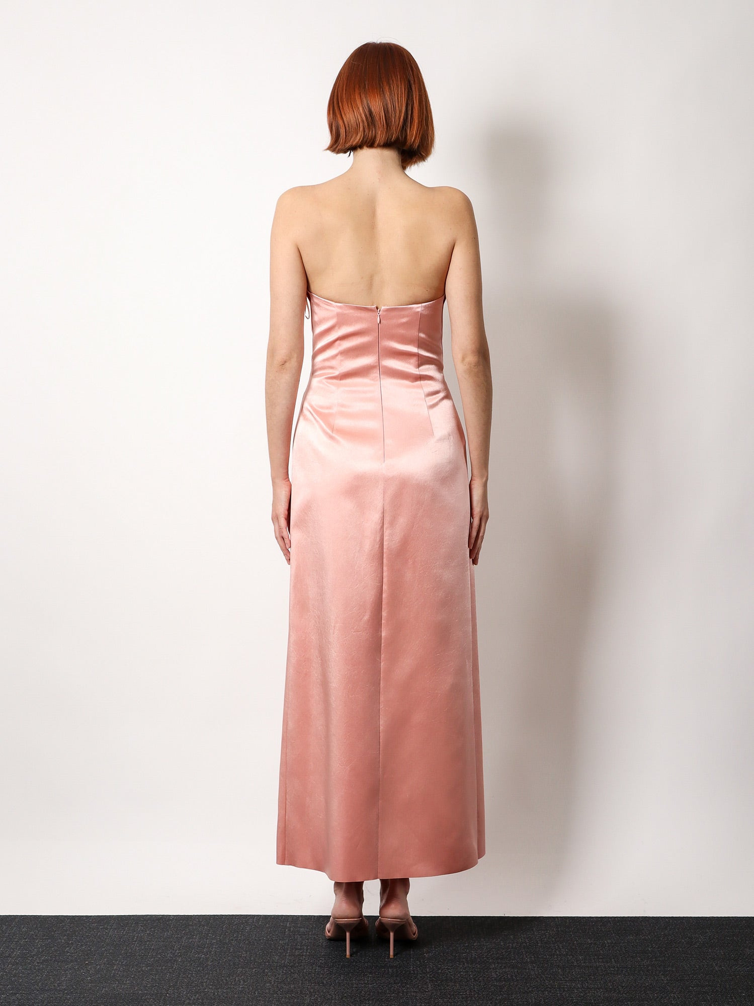 PHILOSOPHY DI LORENZO SERAFINI - Philosophy Di Lorenzo Serafini Satin Long Dress With Bustier - 3