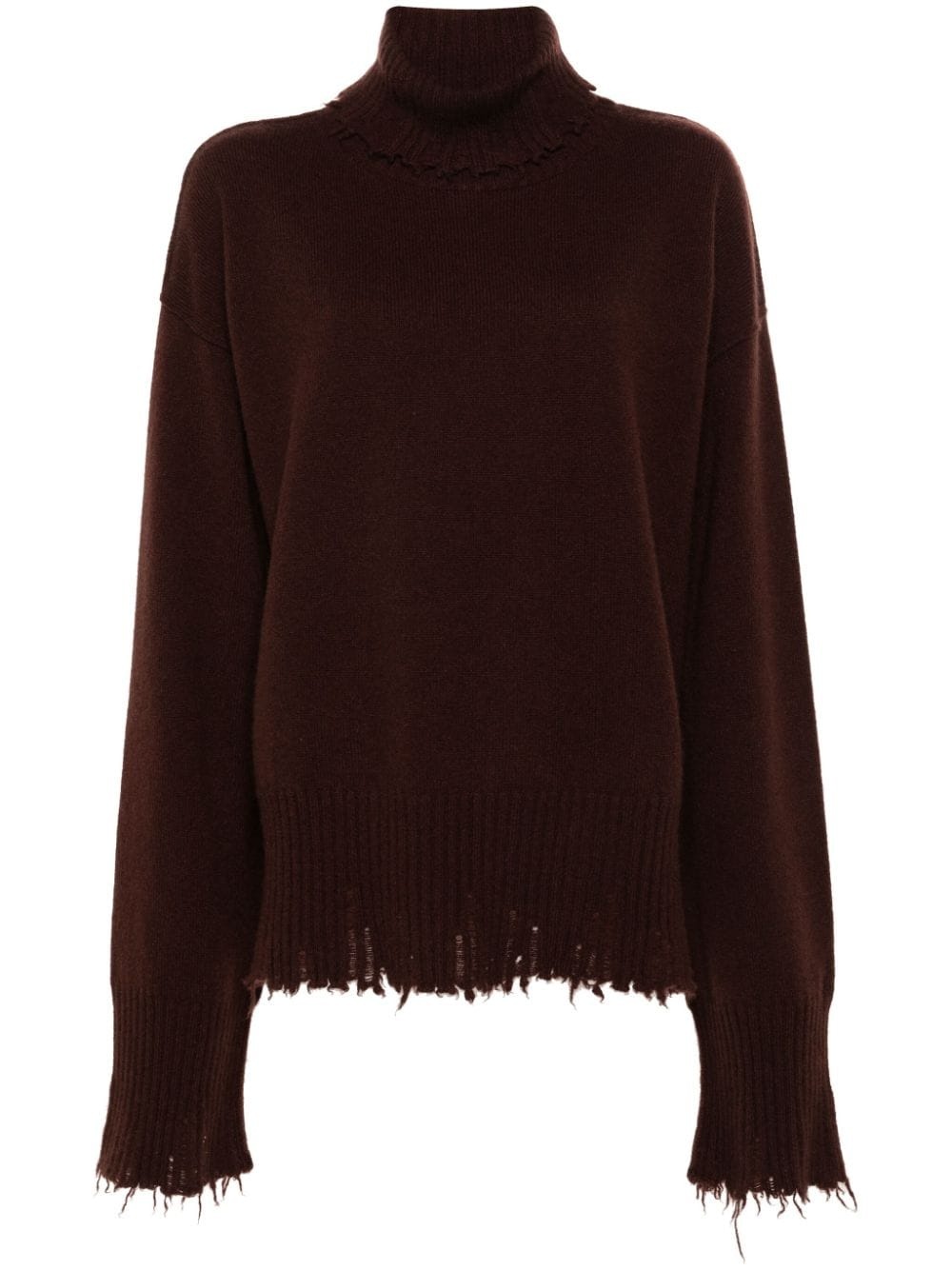UMA WANG distressed sweater farfetch REVERSIBLE