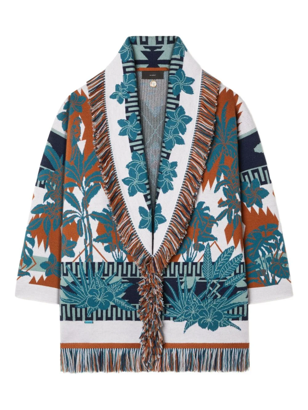 Island Soul fringed floral cardigan - 1