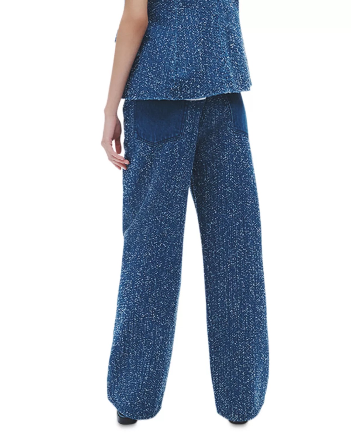 Logan High Rise Wide Leg Jeans in Midtweed - 5