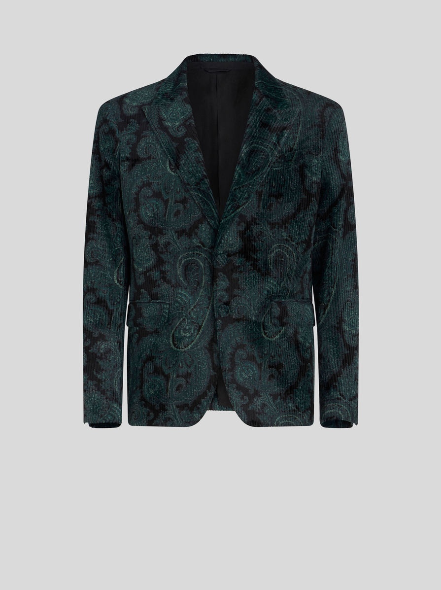 RIBBED PAISLEY JACKET - 1