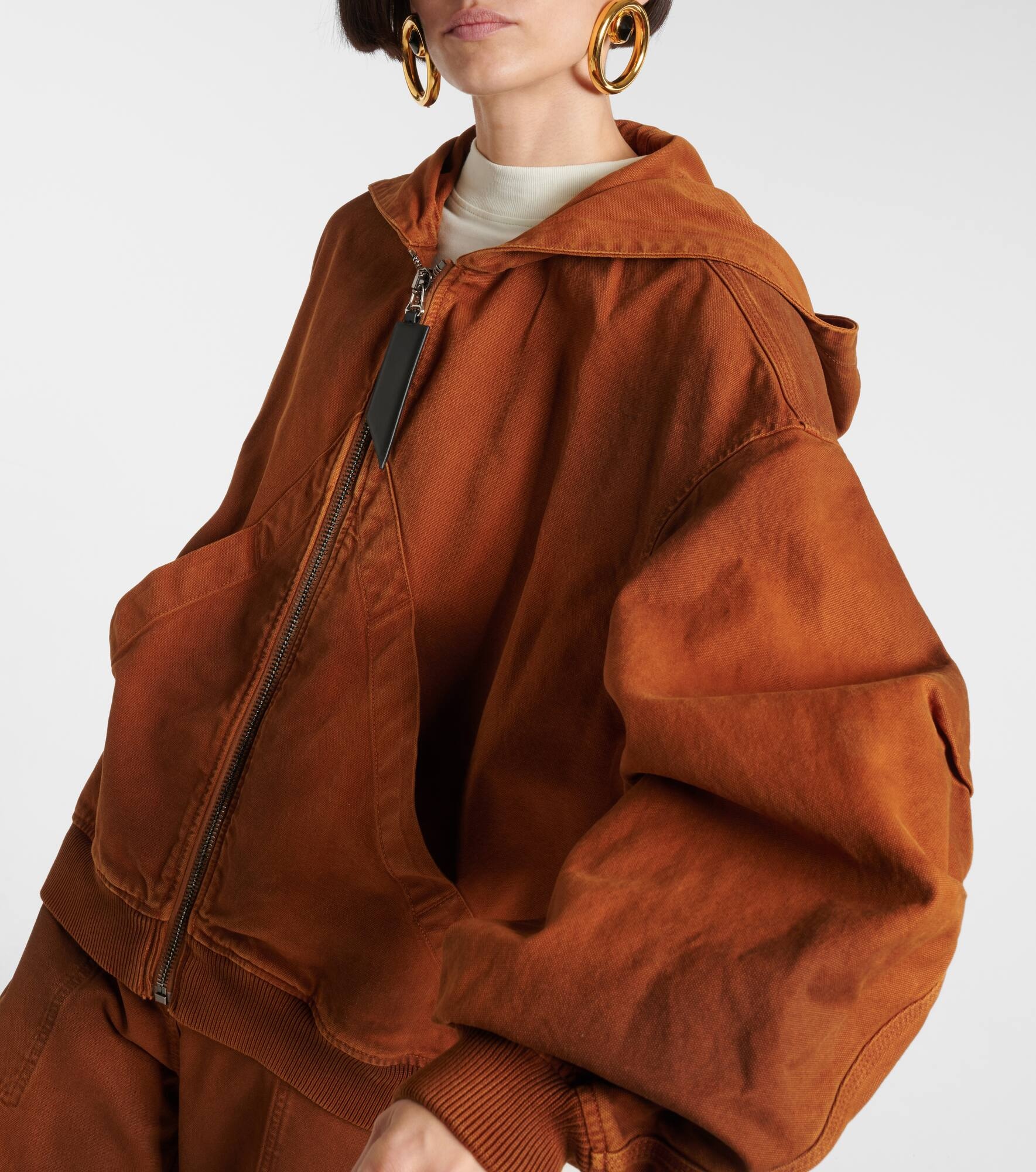 Dégradé cotton zip-up hoodie - 4