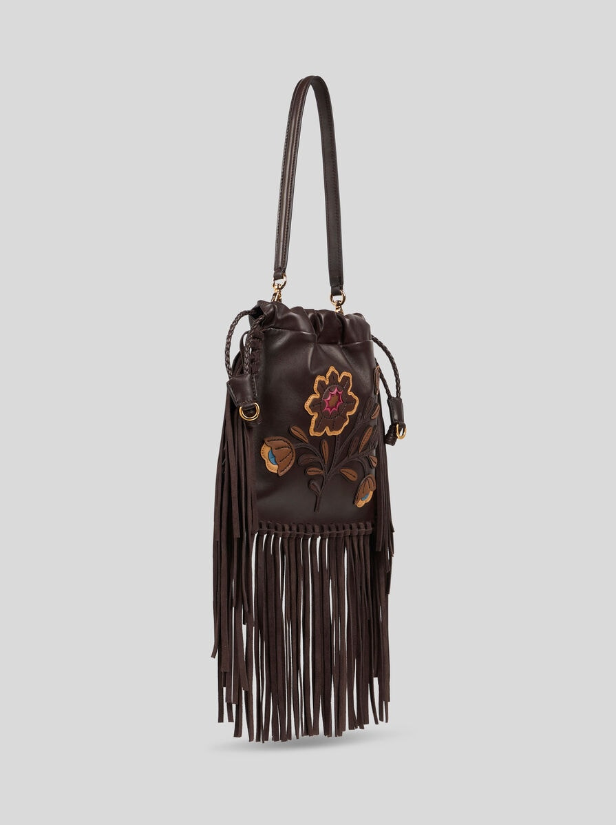 SMALL KALISPERA BAG WITH EMBROIDERY AND FRINGING - 5