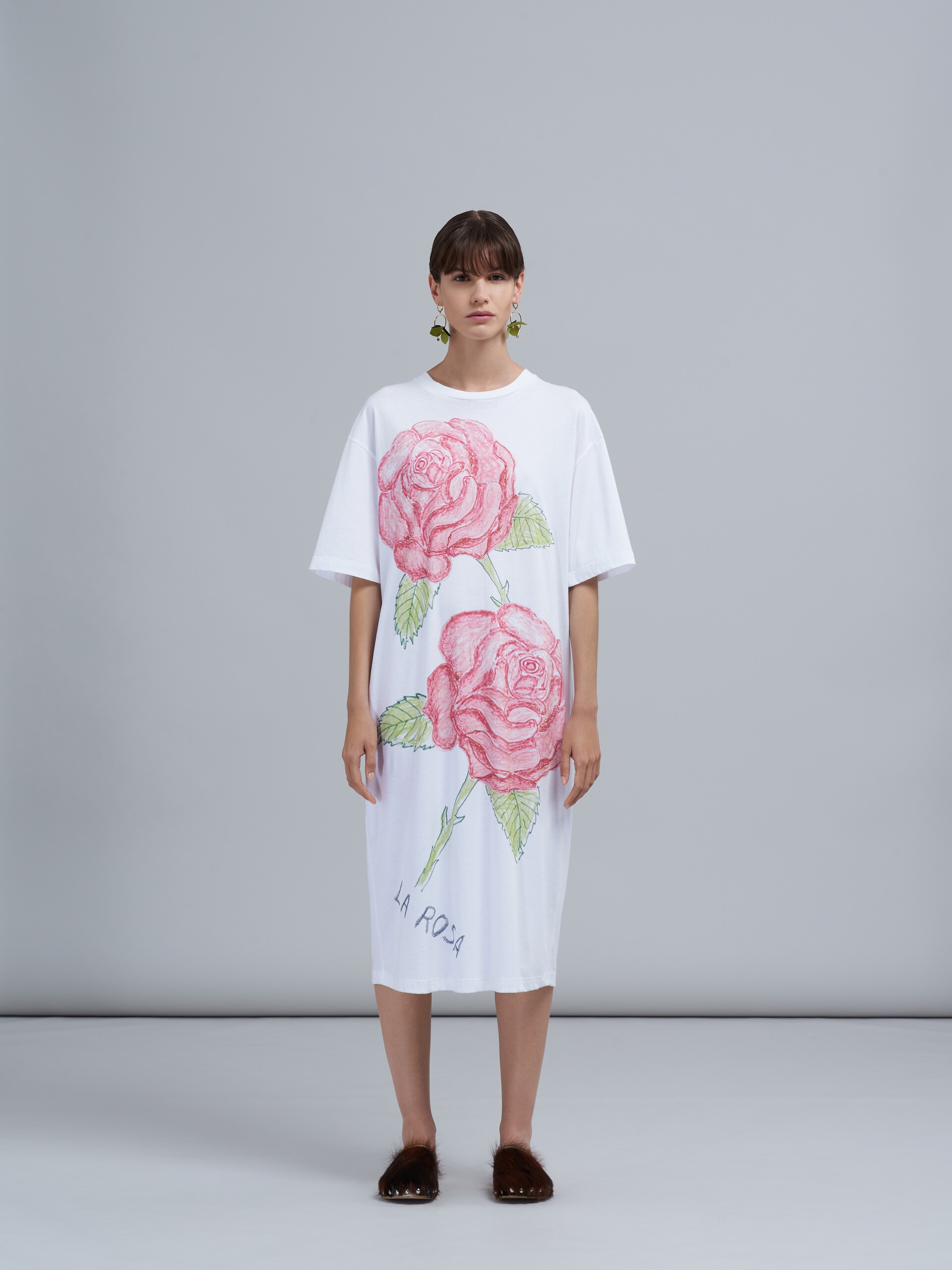 LA ROSA PRINT COTTON JERSEY DRESS - 2