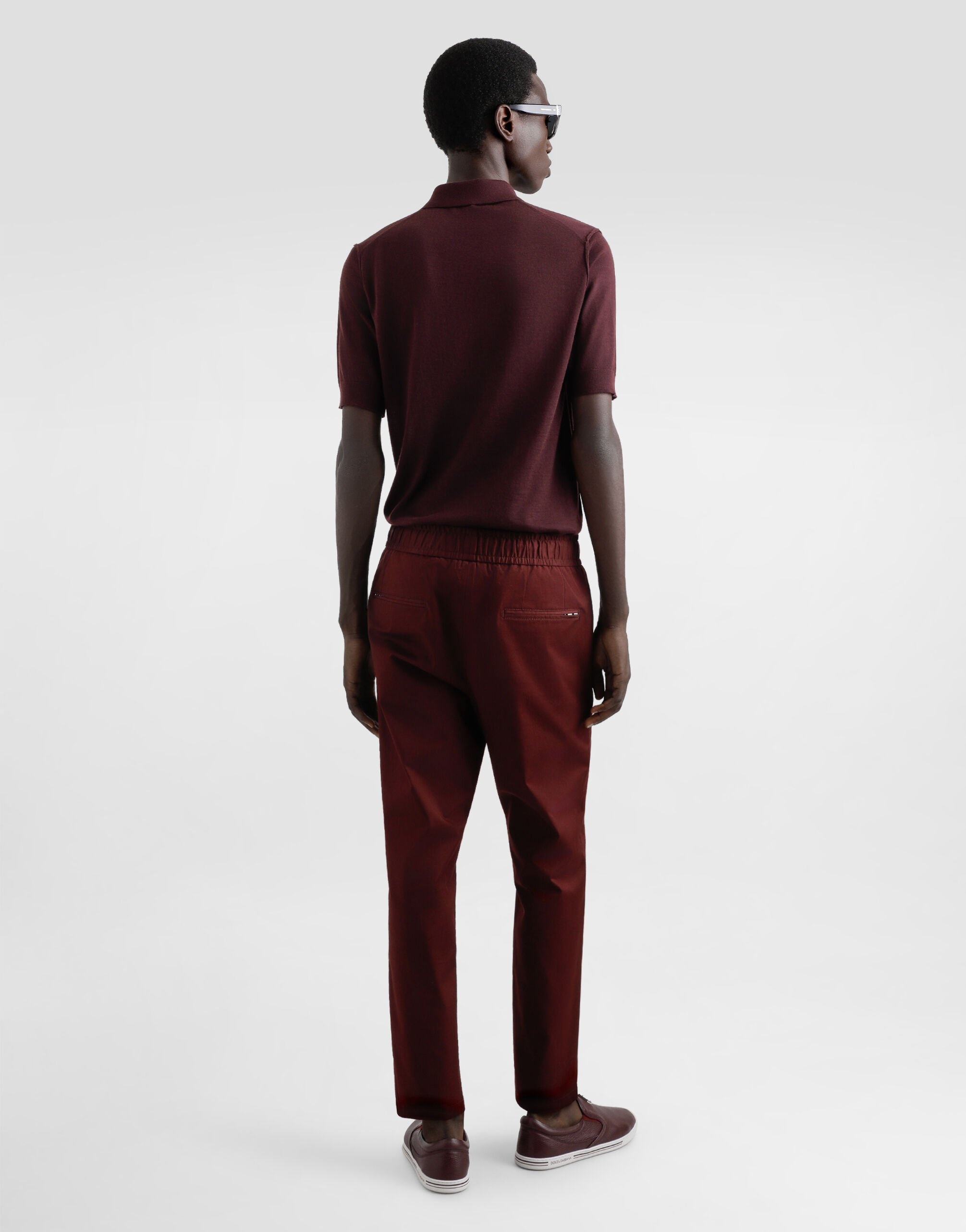Cotton jogging pants with tag - 3