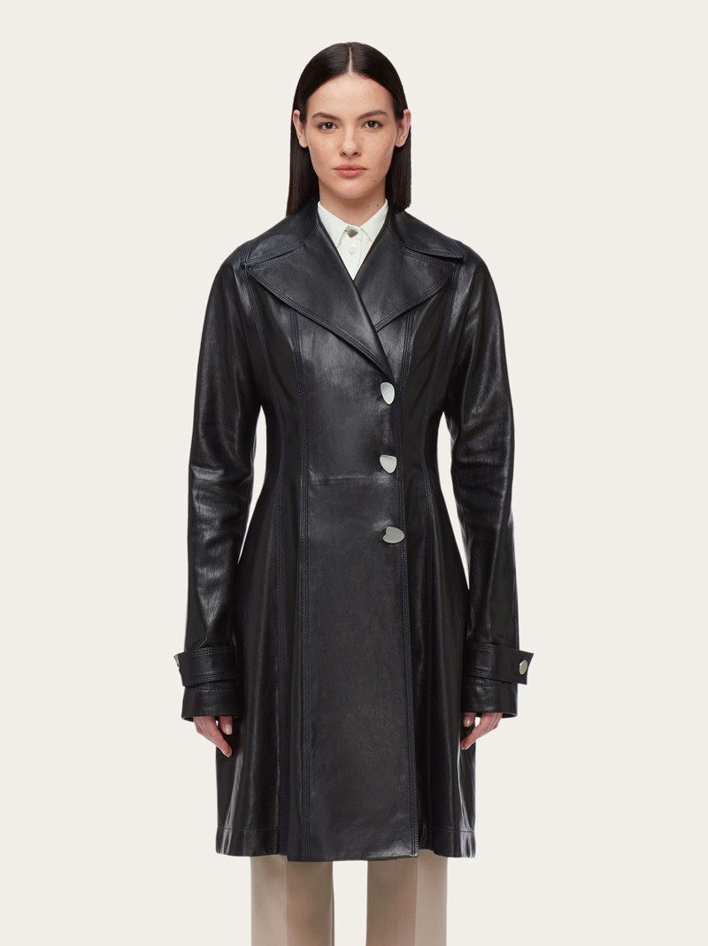 FERRAGAMO Nappa coat outlook
