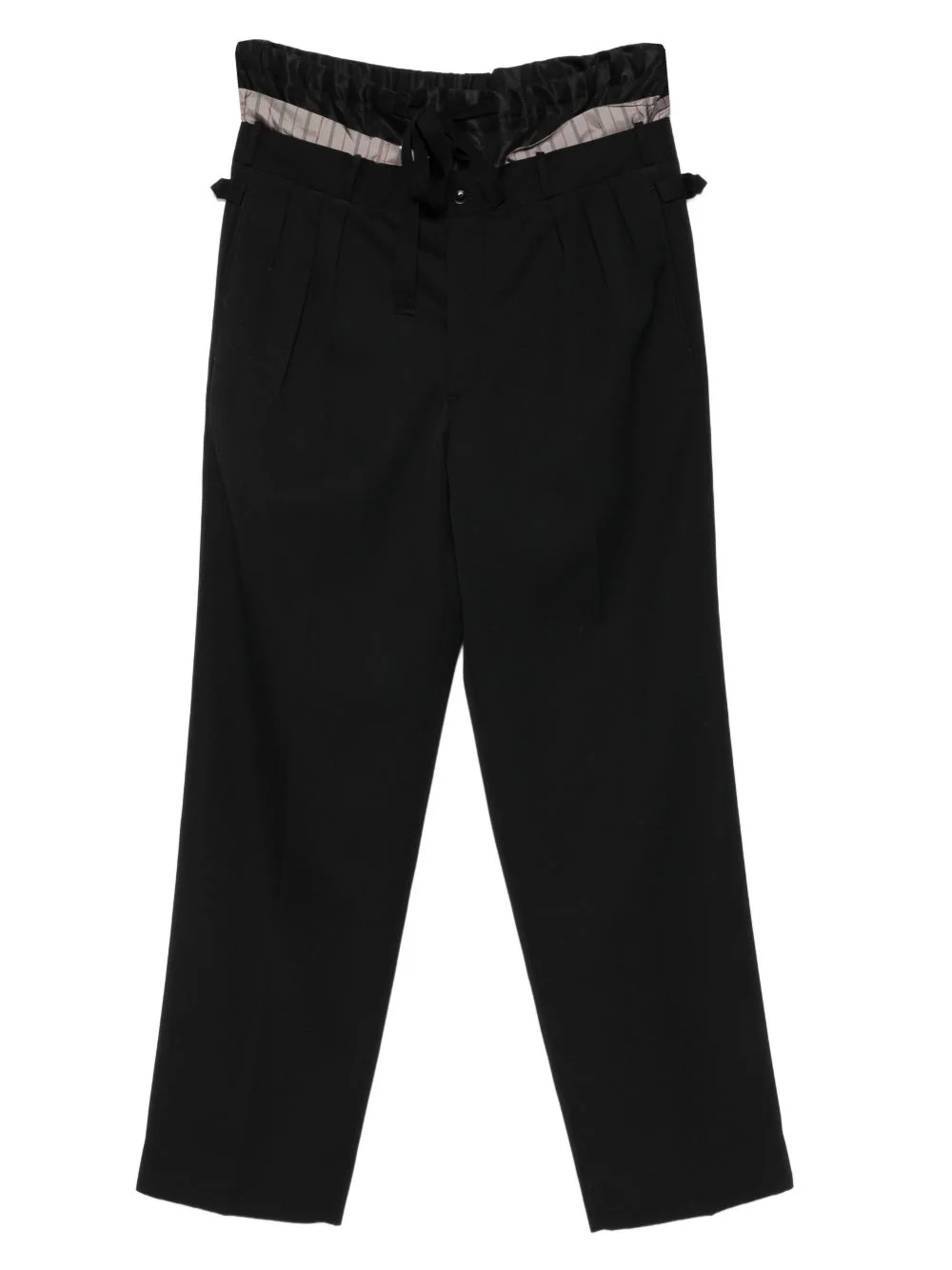 Pleated tie trousers - 1