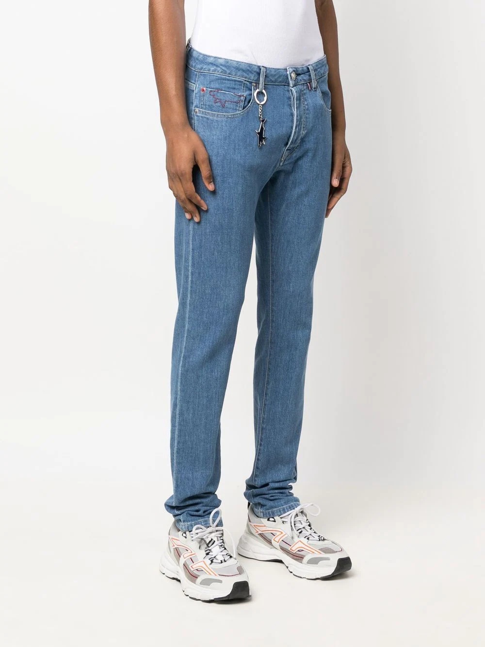 mid-rise slim-cut jeans - 3