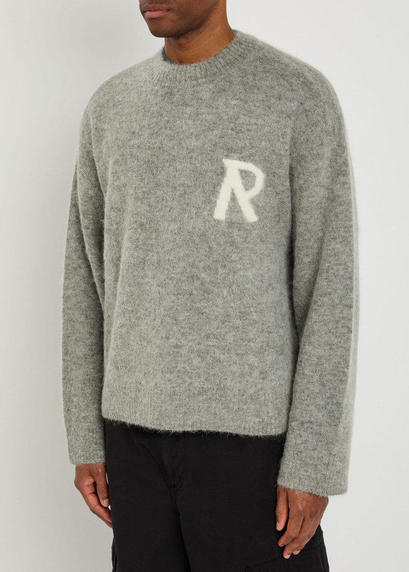 REPRESENT Represent Logo Brushed Alpaca-blend Jumper outlook