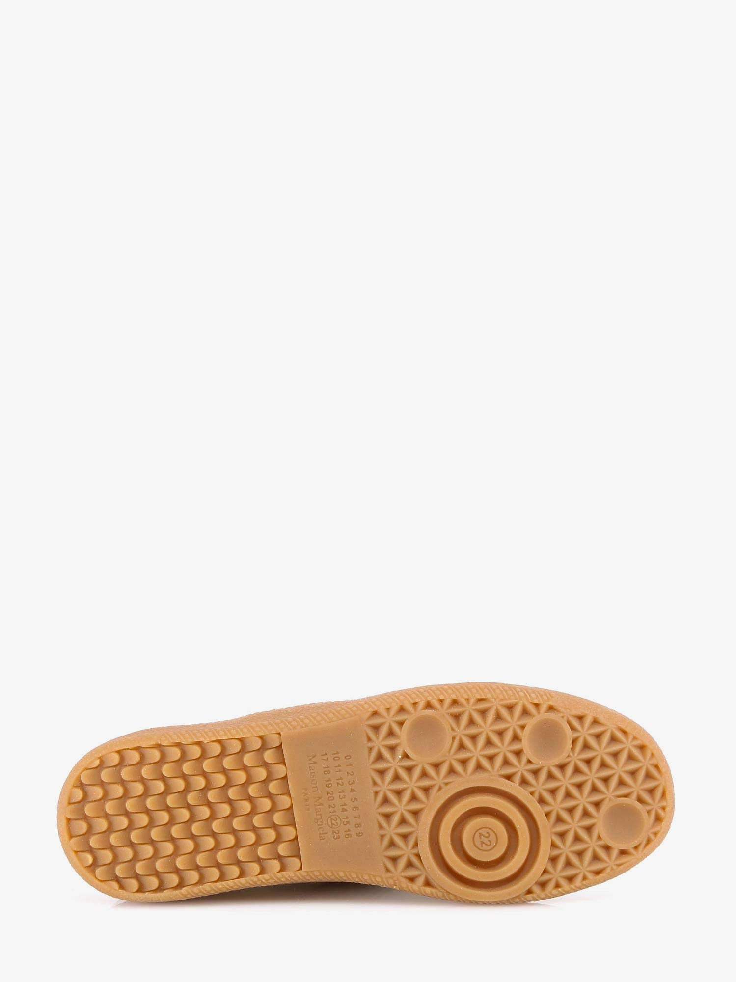REPLICA LOW-TOP LEATHER SNEAKERS WITH SUEDE INSERTS - 4