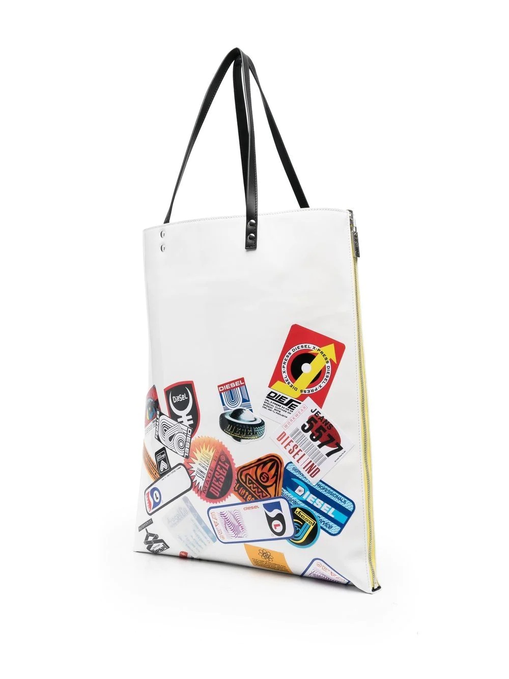 sticker-print tote bag - 4