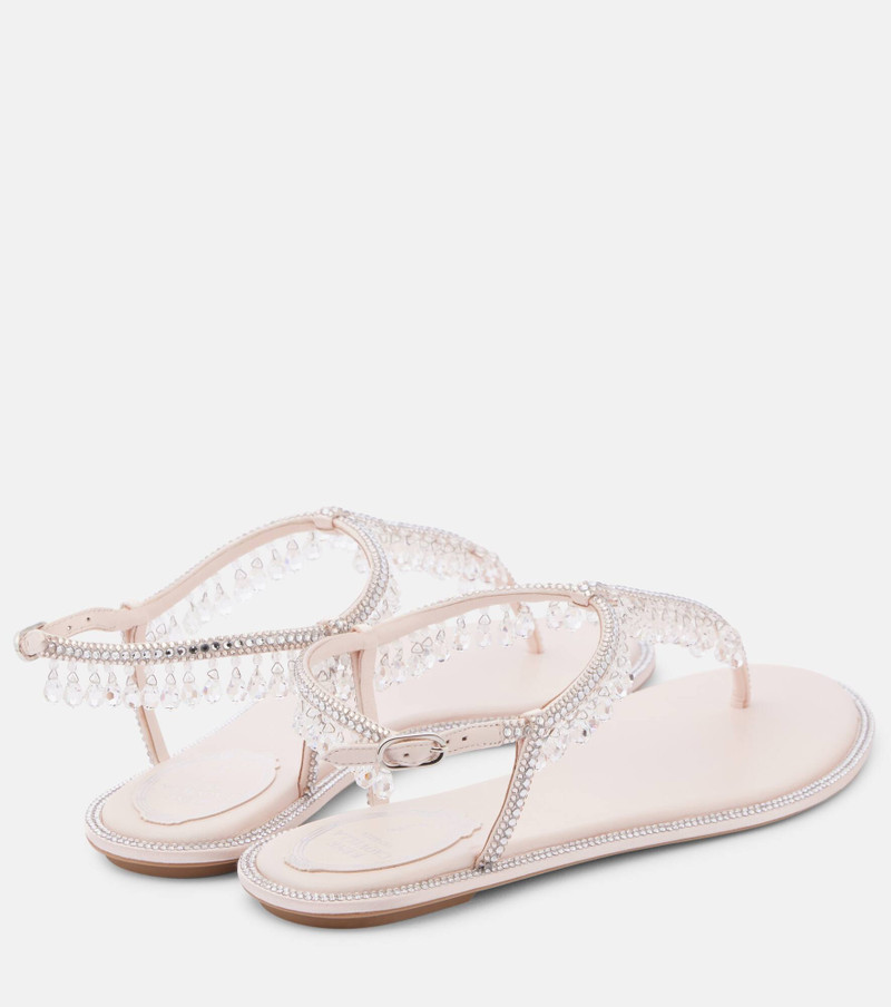 Chandelier embellished thong sandals 2