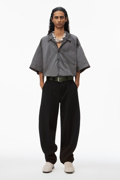 Alexander Wang camp shirt in crisp nylon outlook