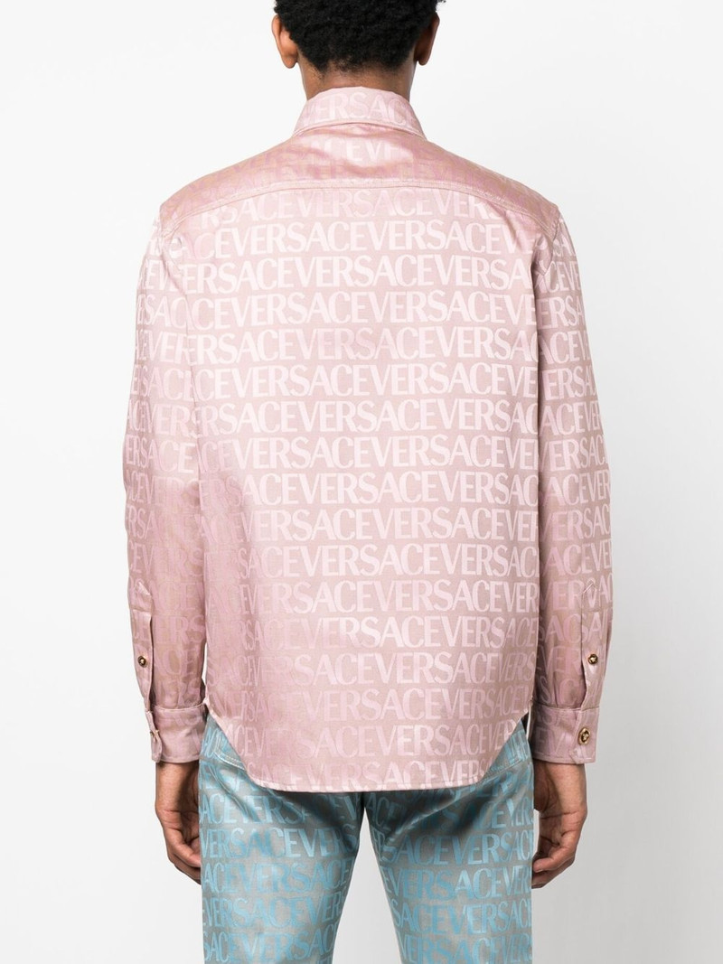 Versace Allover-print shirt jacket 4