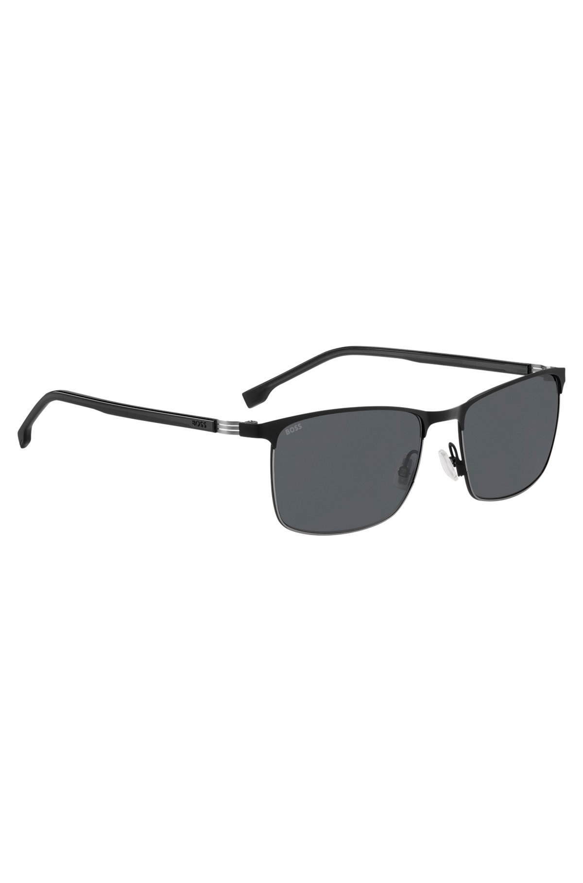 ITALIAN-MADE SUNGLASSES IN STEEL WITH STRIPE DETAIL - 4