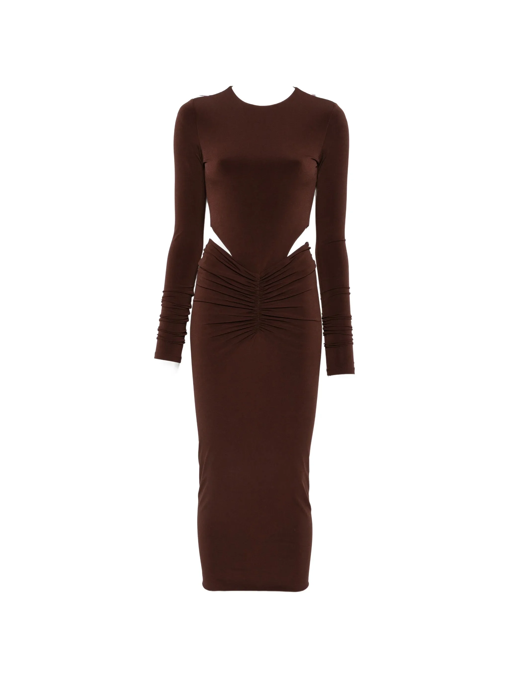 The Andamane Heloise Cut-out Ruched Midi Dress - 1