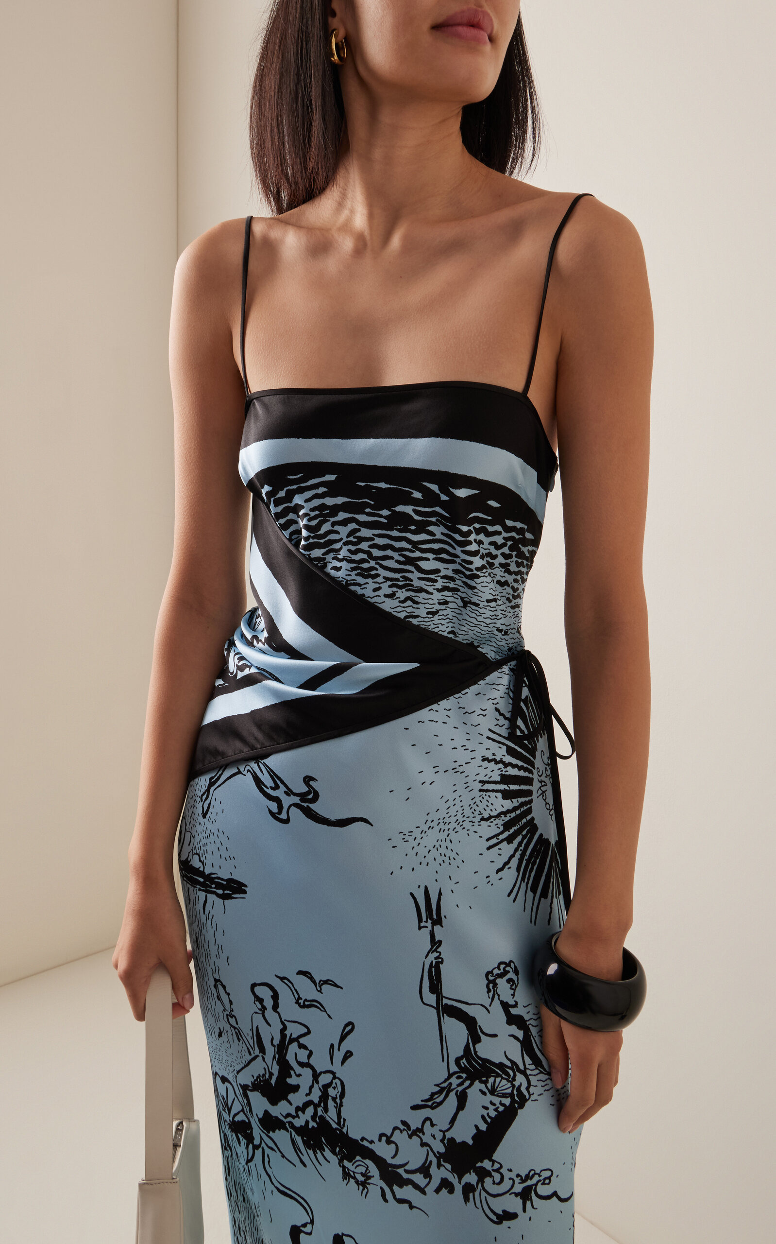 Dreamwood Silk Midi Dress blue - 2
