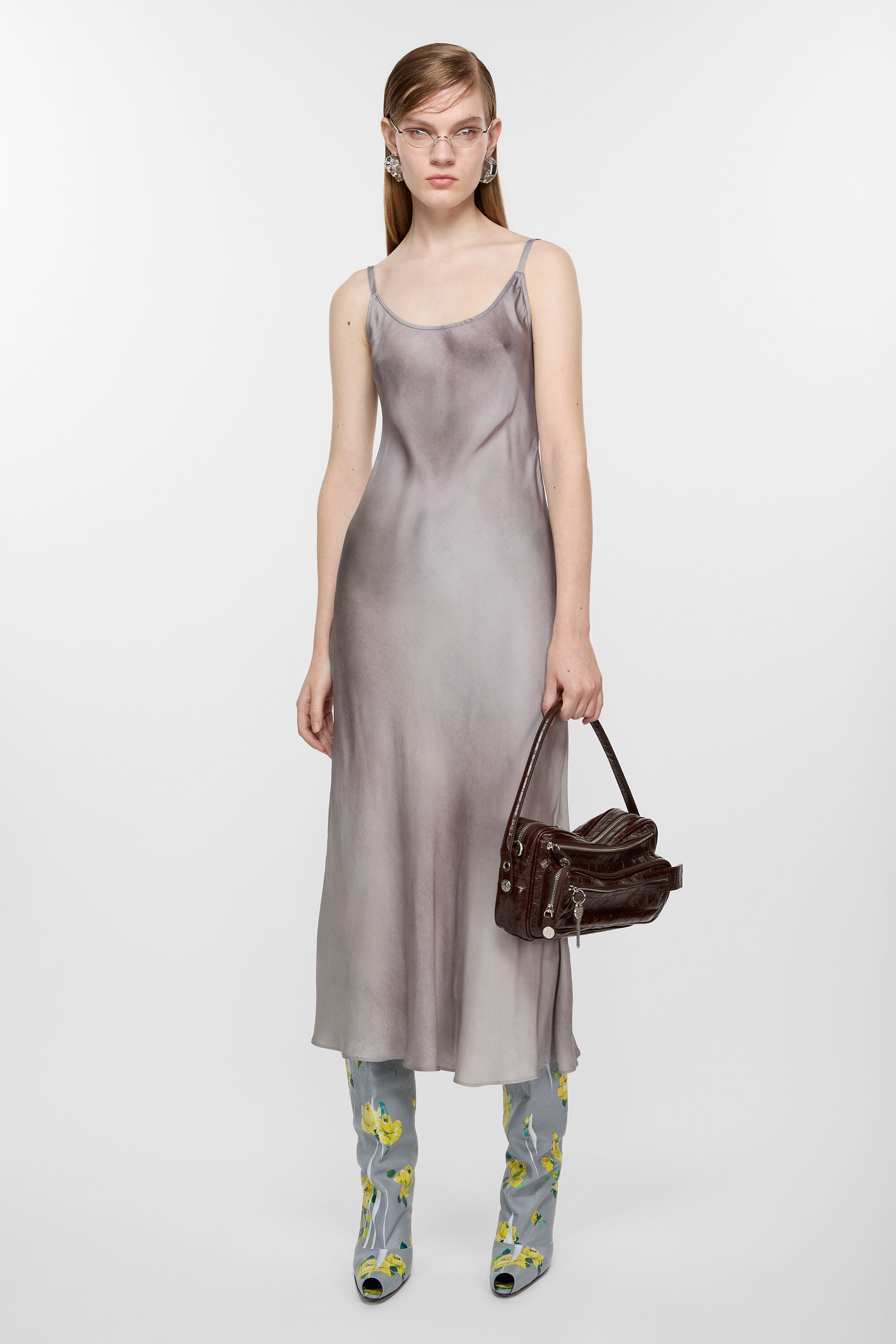 Strap dress - Multi grey - 4