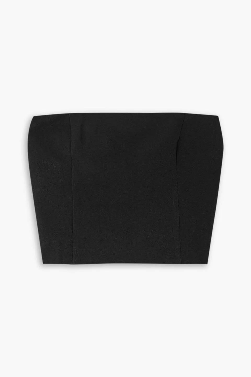 Tona cropped strapless crepe top - 1