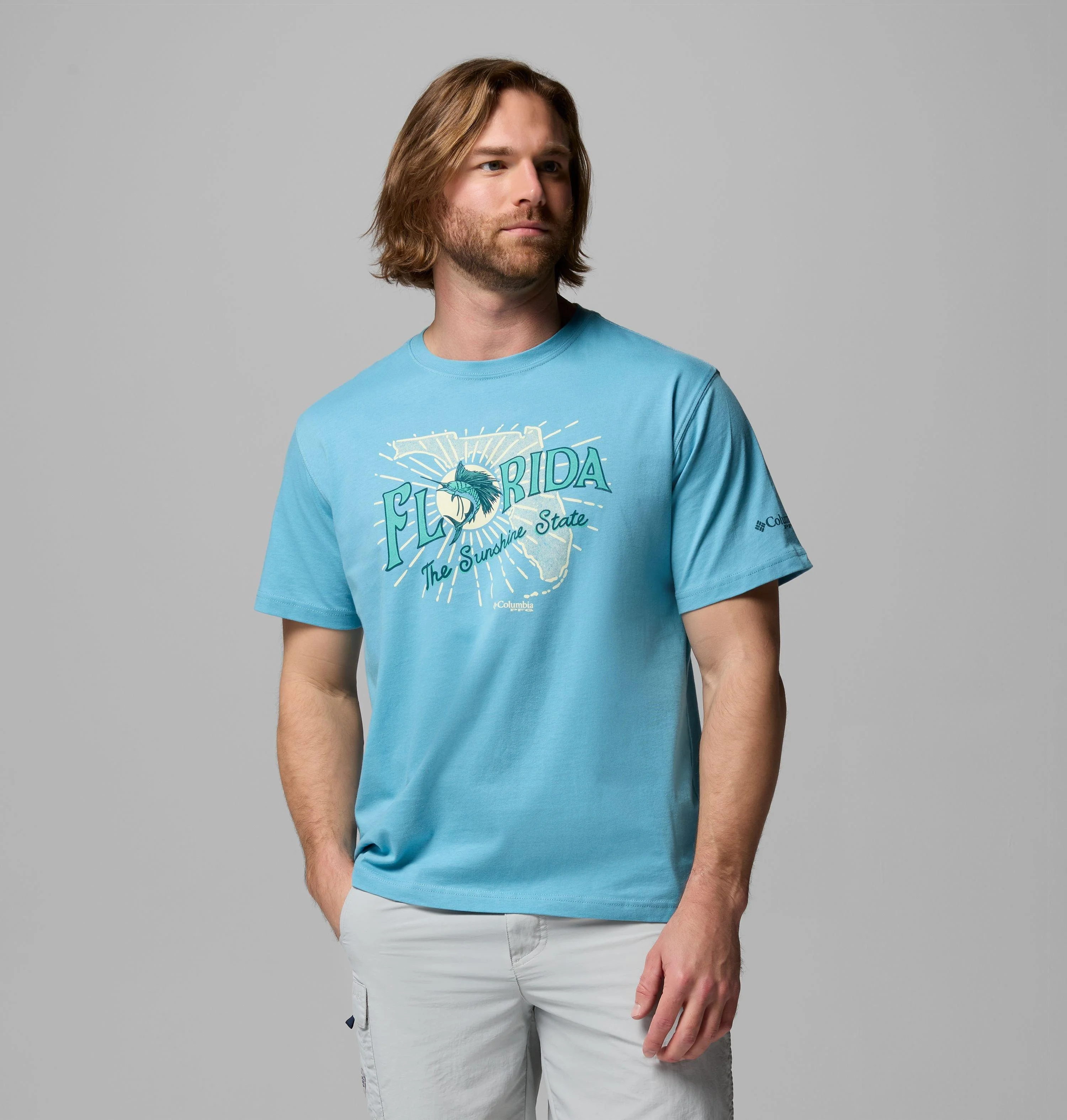 Men's Vacation Marlin FL PFG Short Sleeve T-Shirt - 1