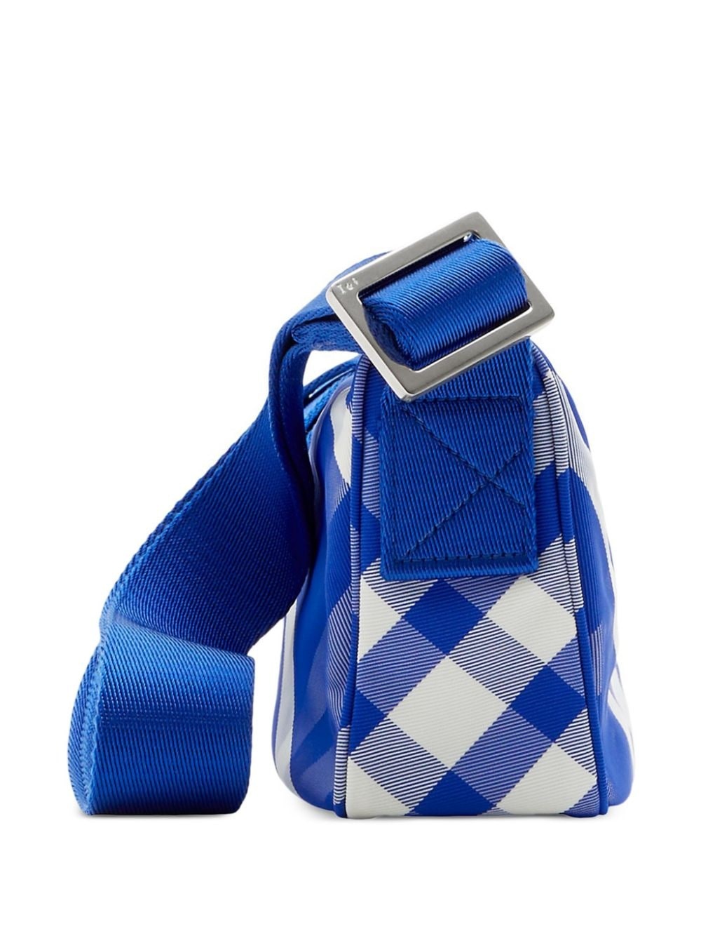 Shield check-pattern messenger bag - 2